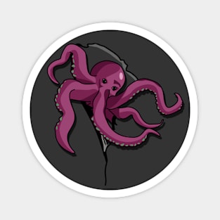 Kraken's Breakout: Playful Tentacles Embrace Freedom Magnet